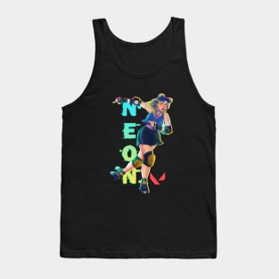 Neon Valorant Rollerblade Tank Top